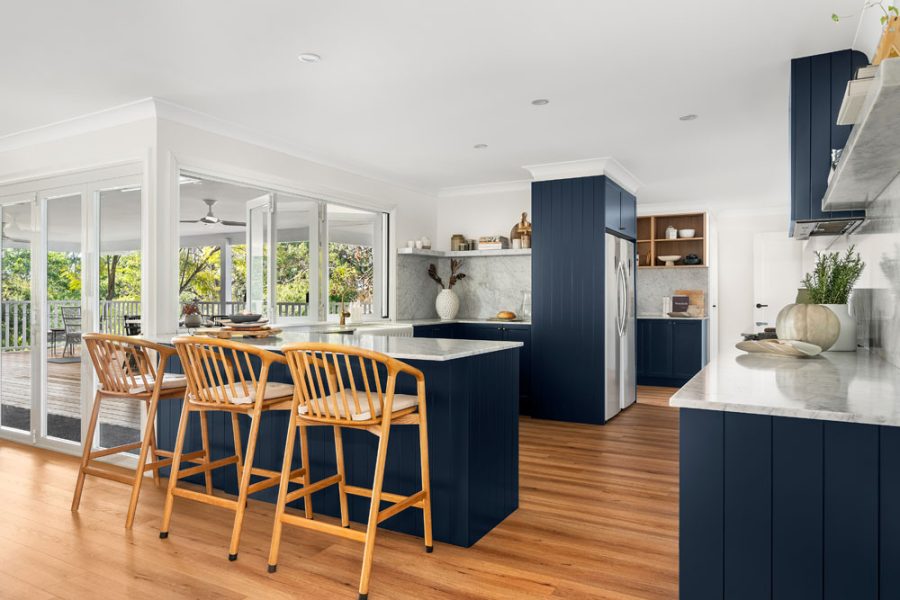 Galston Dark Blue Shaker Kitchen